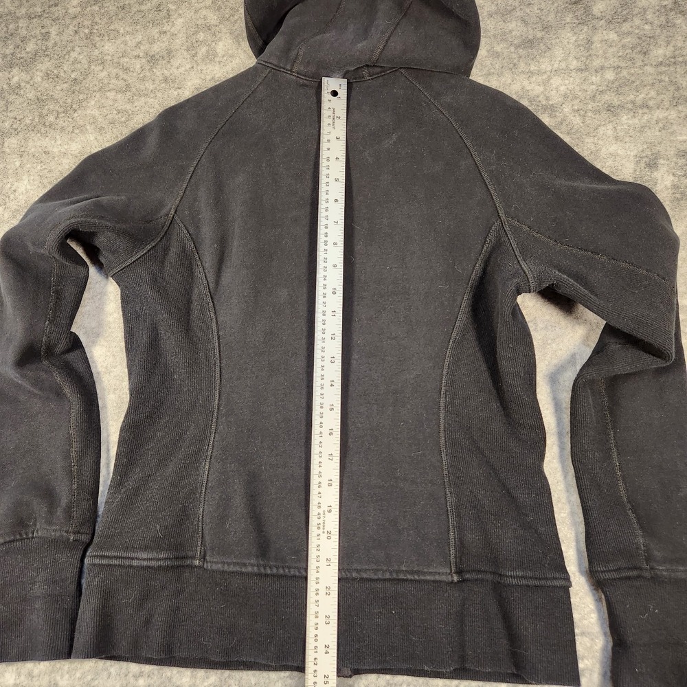 Lululemon full zip scuba hoodie black pockets Size Medium - Picture 5 of 9